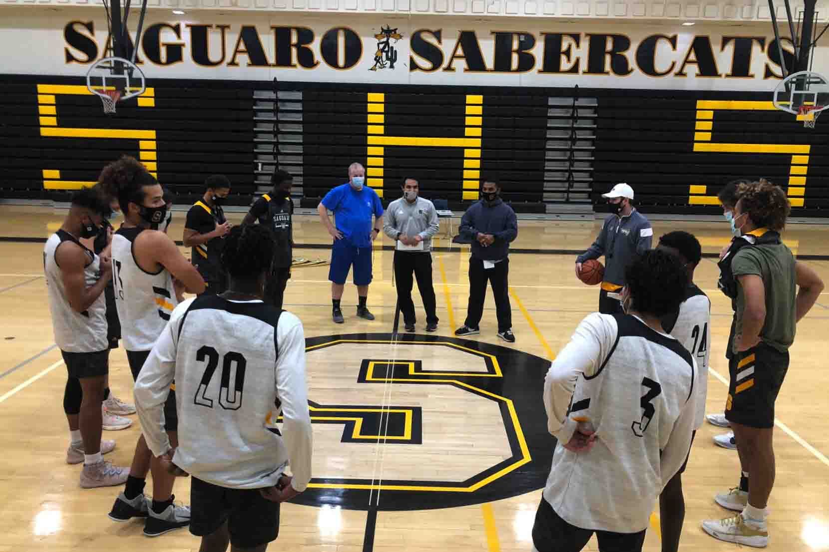 Saguaro boys’ basketball coach Lucas Ramirez